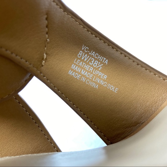 New VINCE CAMUTO Jachita leather sandals 8W tan - Picture 7 of 8